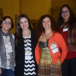 Marilena Machado, da Santur, Thais Krebs, do Floripa CVB, Francisca França, do Majestic, e Glaucia de Castro, da JI