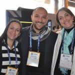 Marina Meira e Vinicius Lopes, da Sabre, com Leilane, da Costa Brava