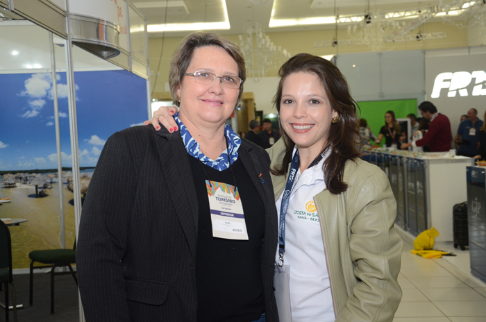 María José Partinho, do Hotel Continental Inn, e Marília Melo, do Costa do Sauípe María José Partinho, do Hotel Continental Inn, e Marília Melo, do Costa do Sauípe