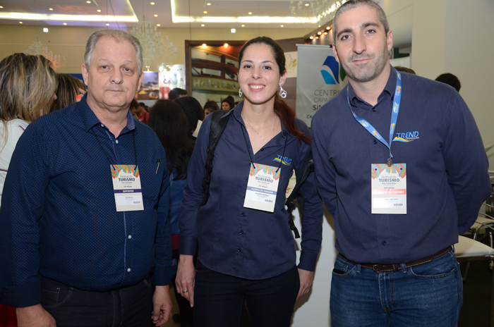 Mauricio Loureiro, do Hotel Amais, Shimeni Roman e Ricardo Nielsen, da Trend Operadora Mauricio Loureiro, do Hotel Amais, Shimeni Roman e Ricardo Nielsen, da Trend Operadora