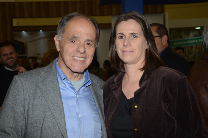 Maurício Bernardino, da Guest Hotelaria, e Andreia Vechi, da Central de Eventos