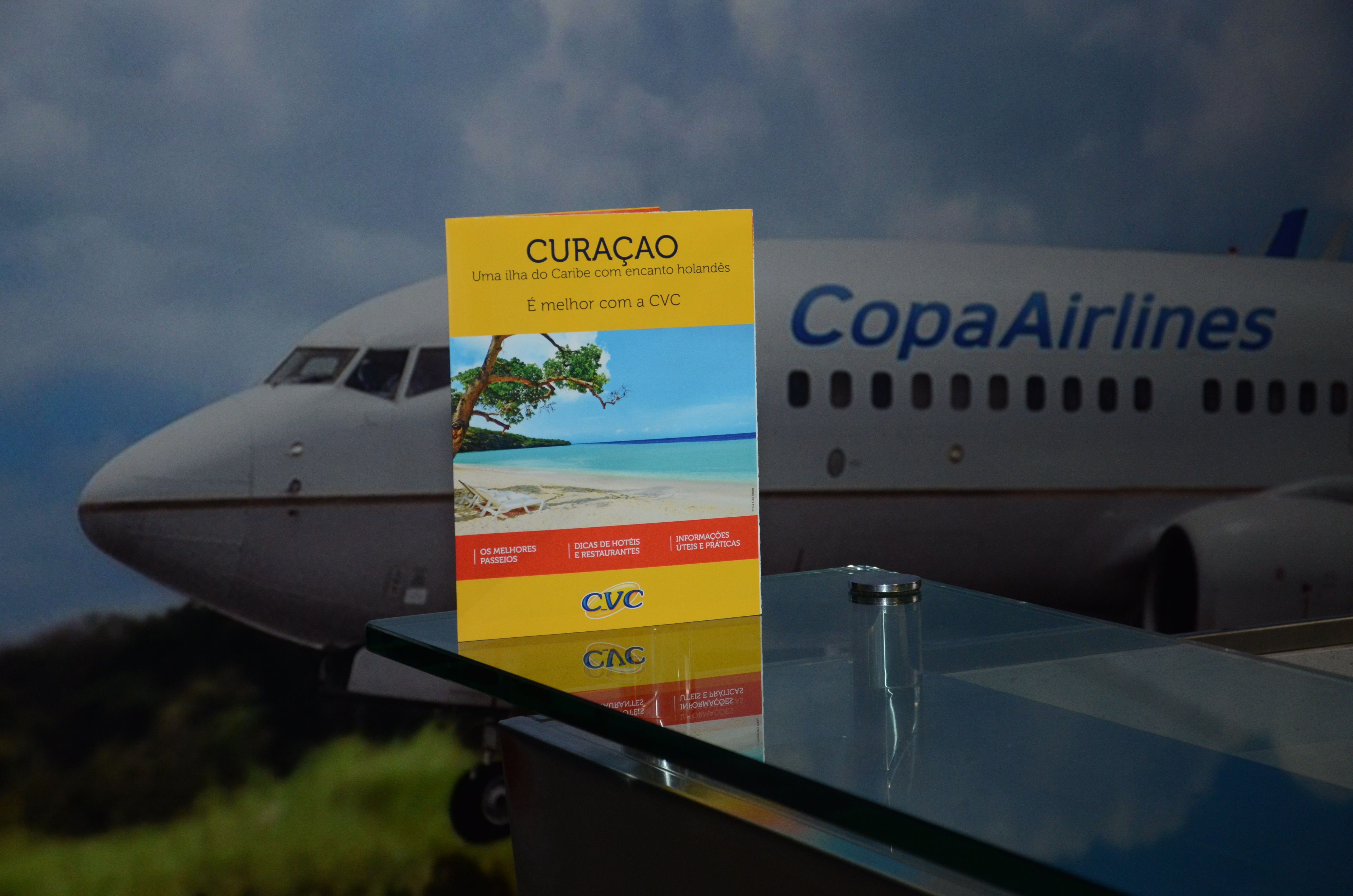 Parceria CVC, Curaçao e Copa Airlines Parceria CVC, Curaçao e Copa Airlines