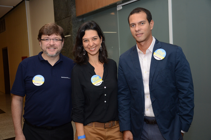 Ricardo Silva, da American Airlines, Tathiana Leal, do Miami CVB, e Alexandre Cavalcante, da American Airlines Ricardo Silva, da American Airlines, Tathiana Leal, do Miami CVB, e Alexandre Cavalcante, da American Airlines