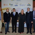 Roy Taylor, do M&E, Guilherme Paulus, da GJP, Felipe Gonzalez, CEO da Cassinotur, Rosa Masgrau, do M&E, Fernando Del Cistia e Diego Ortega, da CVC