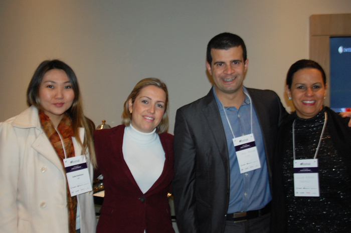 Satie Kakihara, do Intercontinental, Andréia Chiarato, da R1 Audiovisual, David Pressler, do Intercontinental, e Silvia Russo, do Grupo Trend Satie Kakihara, do Intercontinental, Andréia Chiarato, da R1 Audiovisual, David Pressler, do Intercontinental, e Silvia Russo, do Grupo Trend