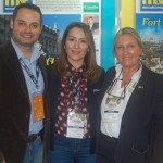 Tadeu Leal e Danielle Meirelles, da FRT Operadora, com Rosa Masgrau, do M&E