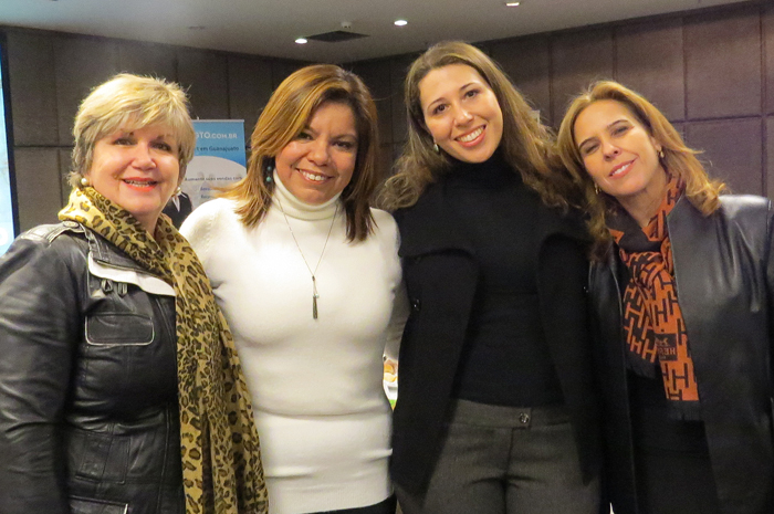 Vera Lúcia El Ain, da Royale, Diana Pavón, da Sectur México, Fernanda Almeida, da 55 Destios, Fernanda Junqueira, da Twist and Shout Vera Lúcia El Ain, da Royale, Diana Pavón, da Sectur México, Fernanda Almeida, da 55 Destios, Fernanda Junqueira, da Twist and Shout