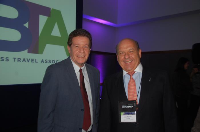 Wellington Costa, presidente da GBTA Brasil, e José Roberto Trinca, diretor de Vendas da American Airlines