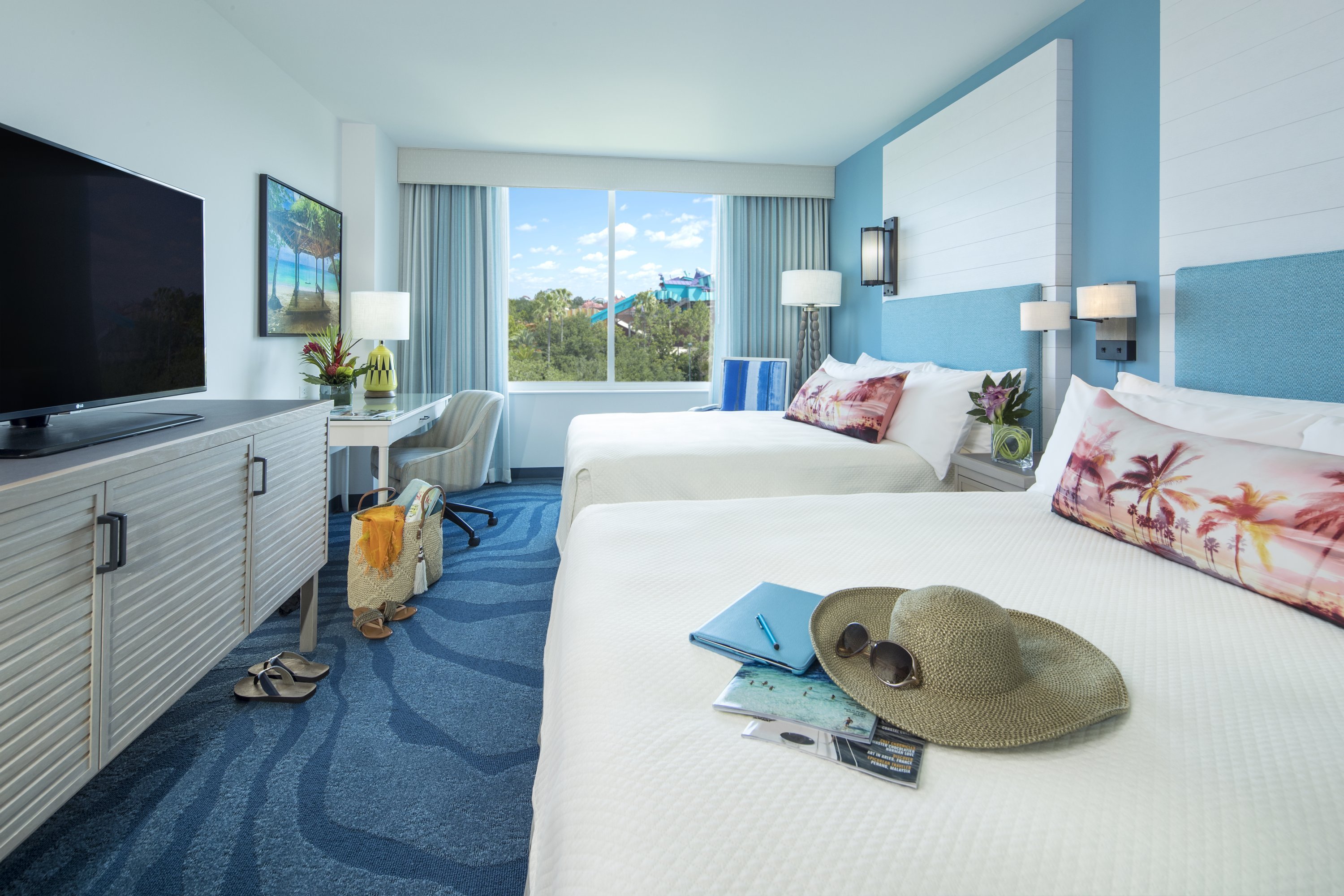 Um dos quartos do Loews Sapphire Falls Resort Um dos quartos do Loews Sapphire Falls Resort
