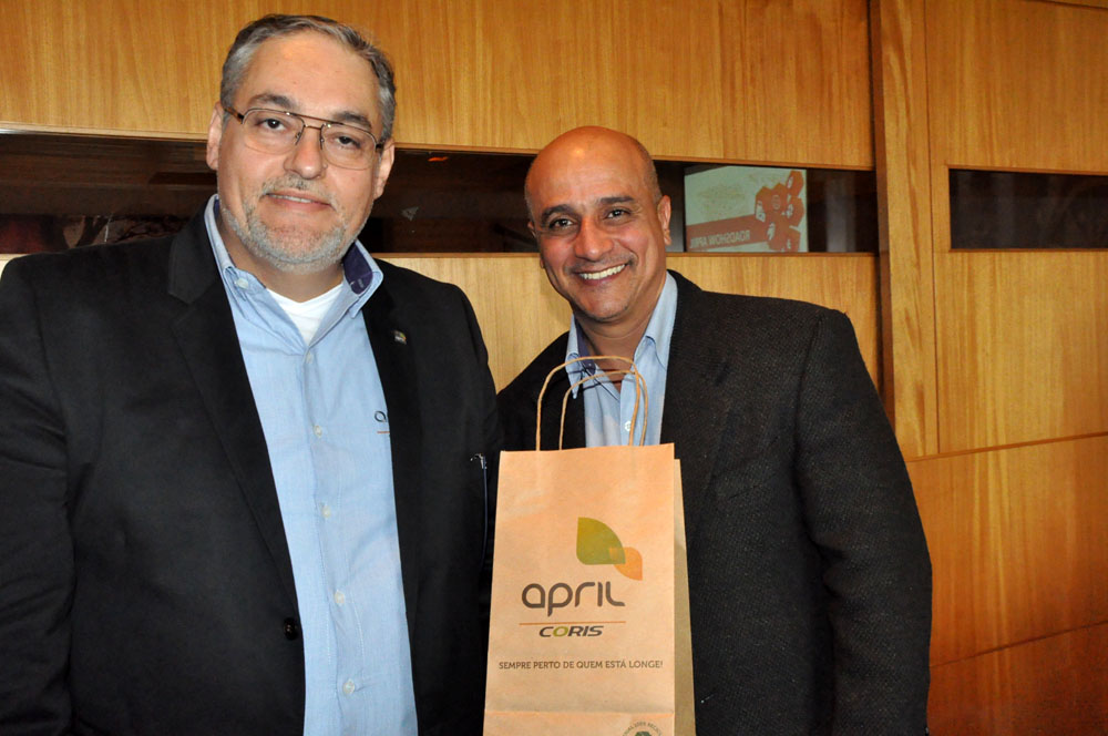 Agnaldo Abraháo e Carlos Luiz Silva, da April