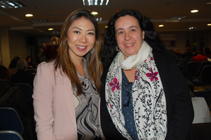 Ana Taquecita, da New Age, e Eunice Amaral, da Sem Fronteiras