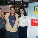 Andréa Fartura e Filipe Rodrigues, da Avianca, com Luciana Fernandes, do M&E