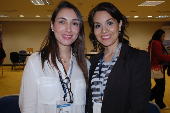 Aracy de Paula, da Hoteles Australis, e Yara Yañez, da Kipaventour Patagonie