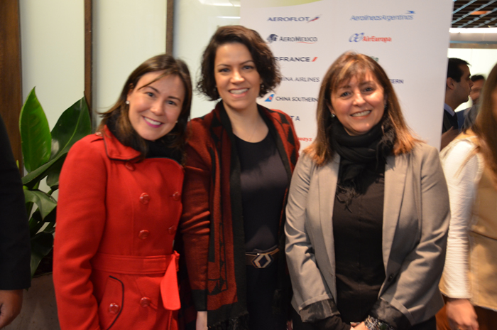Carla de Mario Marin, da AeroMexico, Juliana de Castro e Silvia Furlan, da Intel