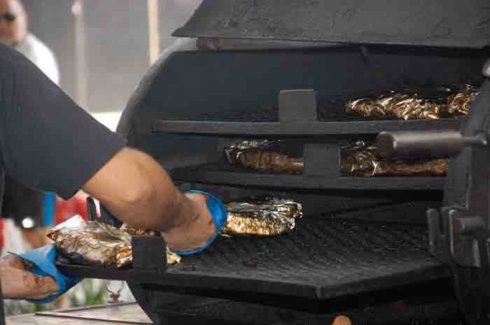 Churrasqueira mantinha todas as carnes quentinhas