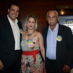 Cláudio Vila Nova e José Bispo, da CVC, e Lizane Carneiro, da Cremosinn