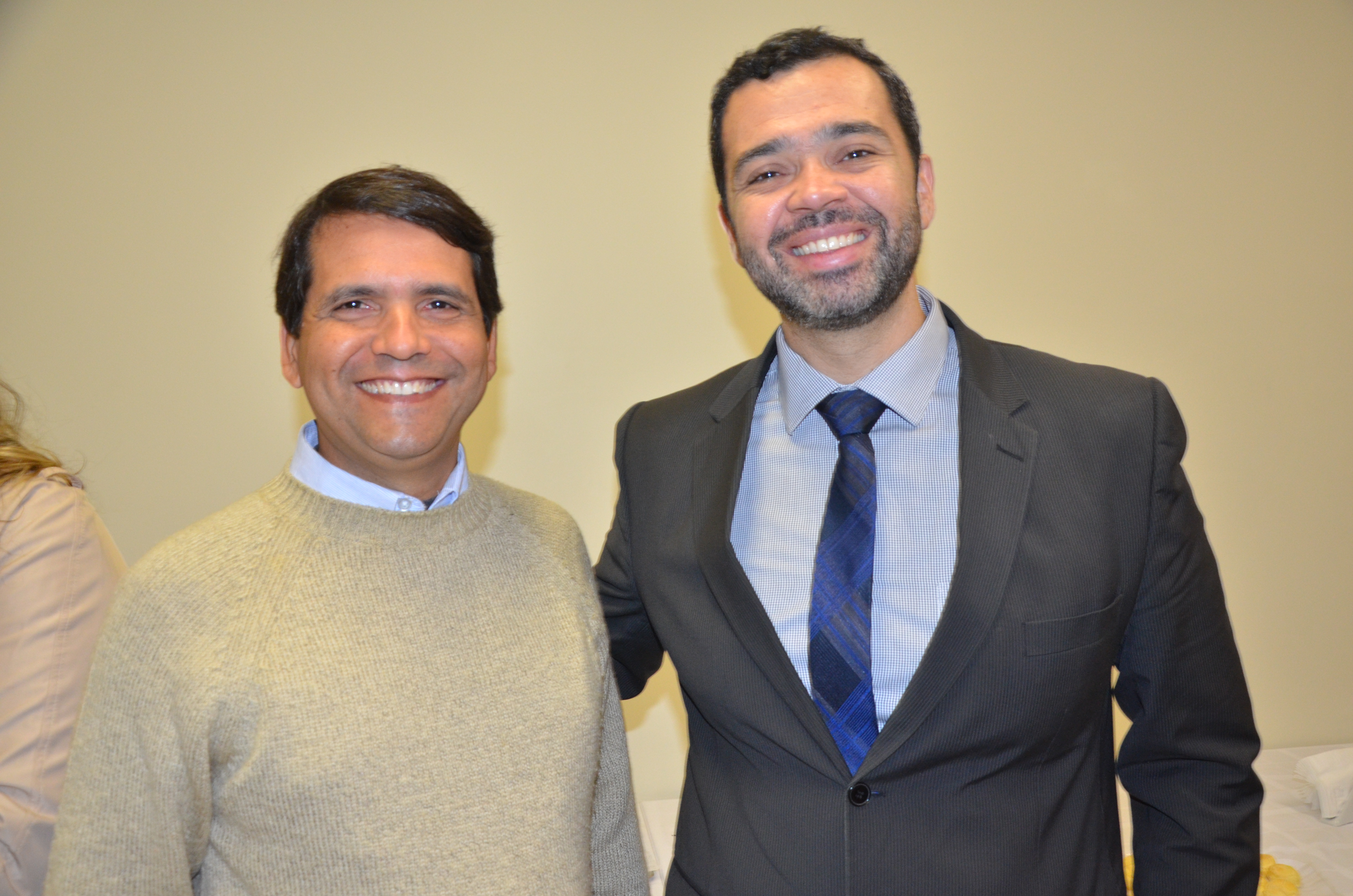 Adriano Pereira, da Turix, e Edmilson Romão, vice-presidente da Abav-SP Adriano Pereira, da Turix, e Edmilson Romão, vice-presidente da Abav-SP