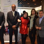 Gonzalo Romero, da Aerolíneas, Luis Sobrinho, da AirEuropa, Carla de Mario Marin, da Aeromexico, Valéria Fernandes, da Alitalia e Ivan Blanco Cadahia, Aerolíneas