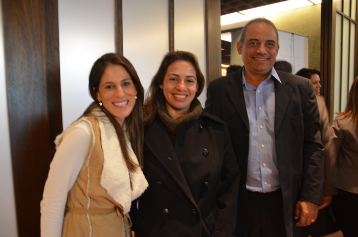 Lenise Moris, da Flytour, Silvia Perez, da Rhodia e Roger Santos, diretor da Flytour American Express