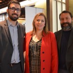 Marcos Marques e Deborah Leal, da Flytour e José Luiz Diez, da Amdocs