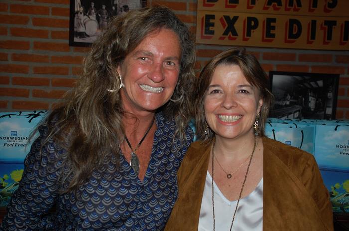 Mari Masgrau, do M&E, com Estela Farina, diretora-geral da NCL para o Brasil
