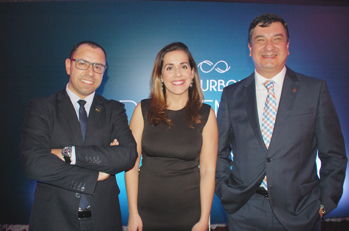 Nilson Bernal, Adriana Cardoso e Jeferson Munhoz, da rede Bourbon