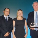 Nilson Bernal e Haline Paniagua, da Rede Bourbon, com Ricardo Kohl, da Ancoradouro