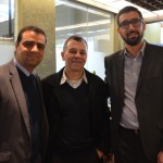 Paulo Lobão, executivo de Contas da AirFrance-KLM, Marcel Frigeira, da IBM, Marcos Marques, da Flytour American Express