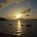 Por do sol em Saint-Martin