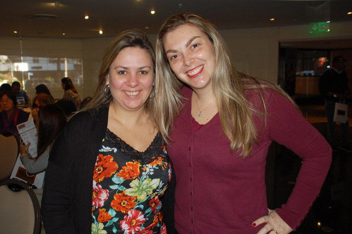 Rayka Campos, da Costa Brazil, e Amanda Santos, da Turismo Toledo