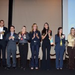 Roy Taylor, do M&E, ao lado dos fornecedores do Roadshow M&E AO VIVO