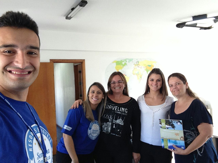 Rio de Janeiro - Artur Costa (executivo de Vendas do GRUPO TREND), Thereza Belloni (gestora de Produtos do Grupo Trend), Andréia Melgaço (Empresarial Turismo), Karim Melo (Grand Hyatt RJ) e Karina Melgaço (Empresarial Turismo)