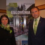 A ministra Kristina Radej e o embaixador Alain Bergant