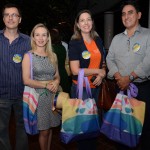 Alexandre Hendges e Iris Hendges, da Fortal Beach, com Ana Lúcia Sales, da Terratur, e Miguel Maurique, da Esferatur Consolidação