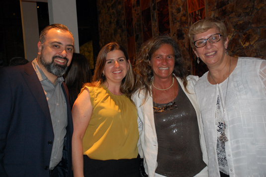 Anderson Masetto e Mari Masgrau, do M&E, com Margaret Granthan, do DZT, e Barbara Picolo, da Flytour Viagens