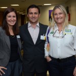 Andrea Gabel, da ST Pete ClearWater, Rogerio Mendes, da CVC, e Rosa Masgrau, do M&E