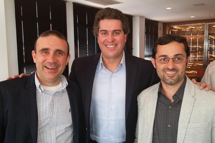 Anthony Bringhenty, Juarez Neto e Andre De Santis    Foto: divulgação