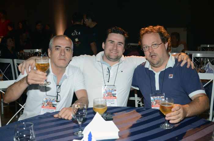 Artur Correa, da Prisma Turismo, Moises Feltrin, da JG Feltrin Turismo, e Francisco Luiz, da Planeta Receptivo Artur Correa, da Prisma Turismo, Moises Feltrin, da JG Feltrin Turismo, e Francisco Luiz, da Planeta Receptivo