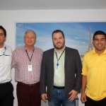 Bernardo Ramos, promotor Circuitos CVC, Roberto Bessi, ger. regional, Leonardo Fonseca, supervisor de Produtos e Marcus Viana, ger