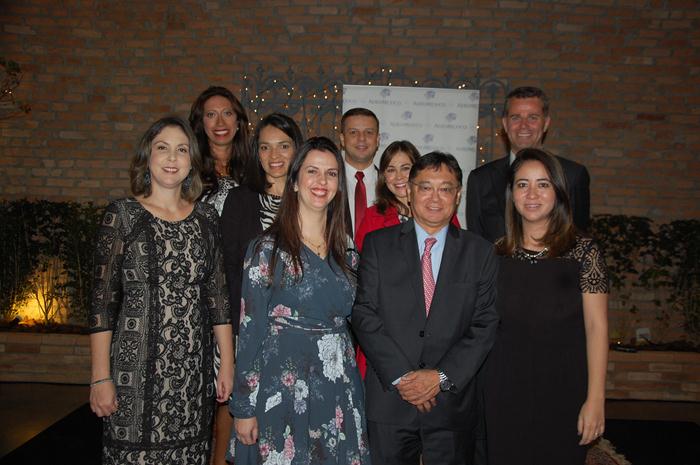 Bruna Freitas, Francine Gomes, Marli Siqueira, Daniela Santos, Fernando Cardoso, Carla Marin, Lucio Yamashitafuji, Paul Verhagen e Mariana Fiori, da Aeromexico Bruna Freitas, Francine Gomes, Marli Siqueira, Daniela Santos, Fernando Cardoso, Carla Marin, Lucio Yamashitafuji, Paul Verhagen e Mariana Fiori, da Aeromexico