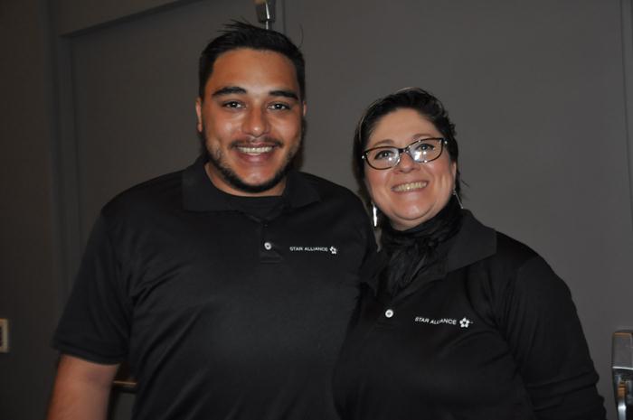 Bruno Melo e Nádia Kardouss, da Copa Airlines Bruno Melo e Nádia Kardouss, da Copa Airlines