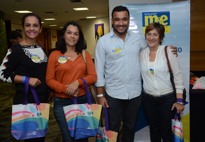 Daniela Araújo, da Bruma Tur, Daniela Franco, da Daniela Franco Viagens e Turismo, Glauco Silva, da Bruma Tur, e Rita Rodrigues, da Destinar Viagens