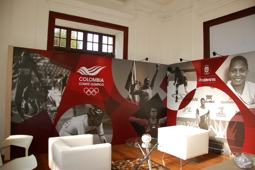 Decoração com painéis esportivos Decoração com painéis esportivos