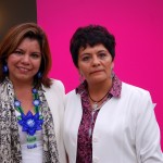Diana Pomar e a cônsul do México no Rio, Linda Munive