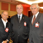 Erly de Jesus e Luiz Henrique Garcia, da Setur-RJ, com Nilo Sergio Felix, secretário de turismo do RJ