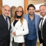 Francisco Ancona, da Costa Cruzeiros, Helô Pinheiro, madrinha do primeiro cruzeiro Senior & Gourmet, Marcelo Grangeiro, dançarino que participa do baile no Costa Diadema, e Naim Ayub, da Costa Cruzeiros