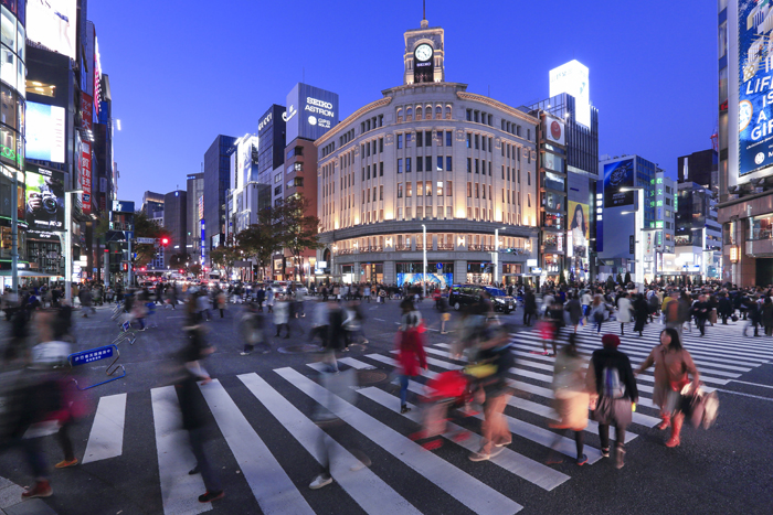 Ginza, em Yurakucho, Tsukiji (Foto: © TCVB) Ginza, em Yurakucho, Tsukiji (Foto: © TCVB)