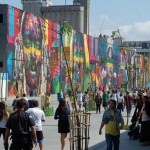 Grande fluxo de visitantes no primeiro dia