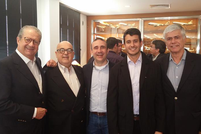 Leonardo Coutinho, R. Cassulino, Anthony Bringhente, Guilherme Machado e Kaka Ferreira   Foto: divulgação