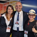Lilian Cordeiro, do Sabre, com Roberto Gracioso e Rita Minami, do Century Paulista